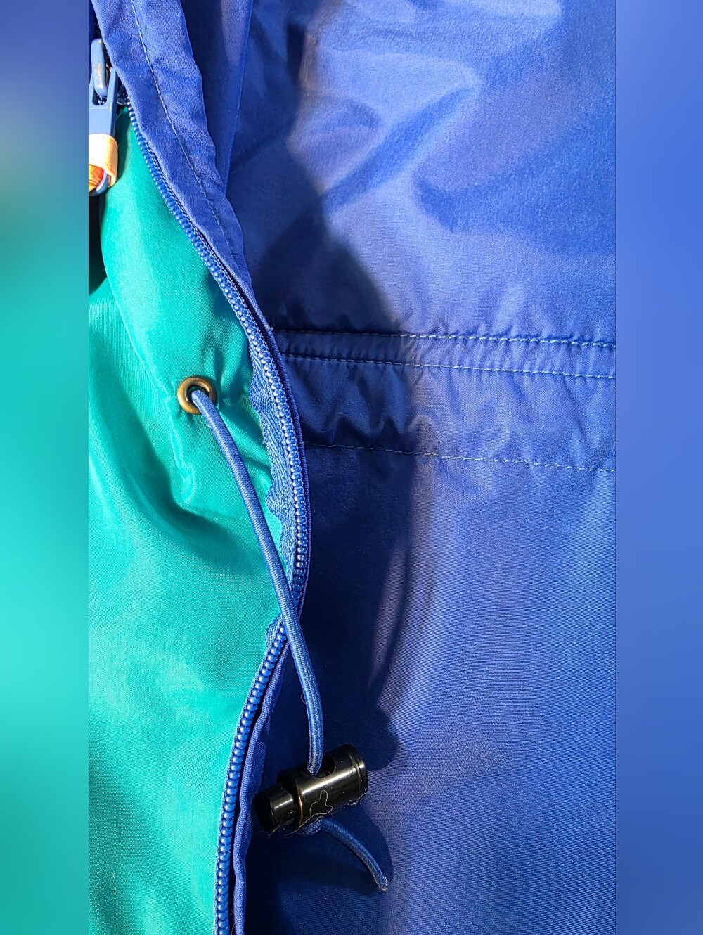 Vintage 90's Columbia Adirondack Windbreaker Blue Pullover Gorpcore Mens M - Picture 7 of 16